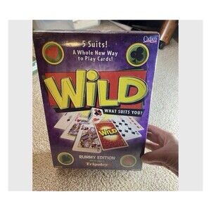 2001 Wild Rummy Card Game Cadaco 5 Suit Deck NOS Factory Sealed
